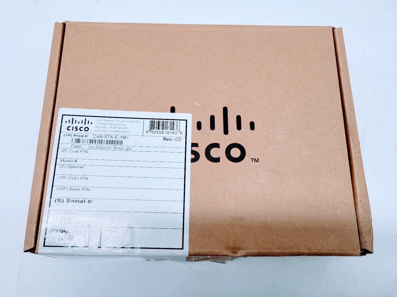 CAB-STK-E-1M Cisco Bladeswitch 1 Meter Stacking Cable 3PC
