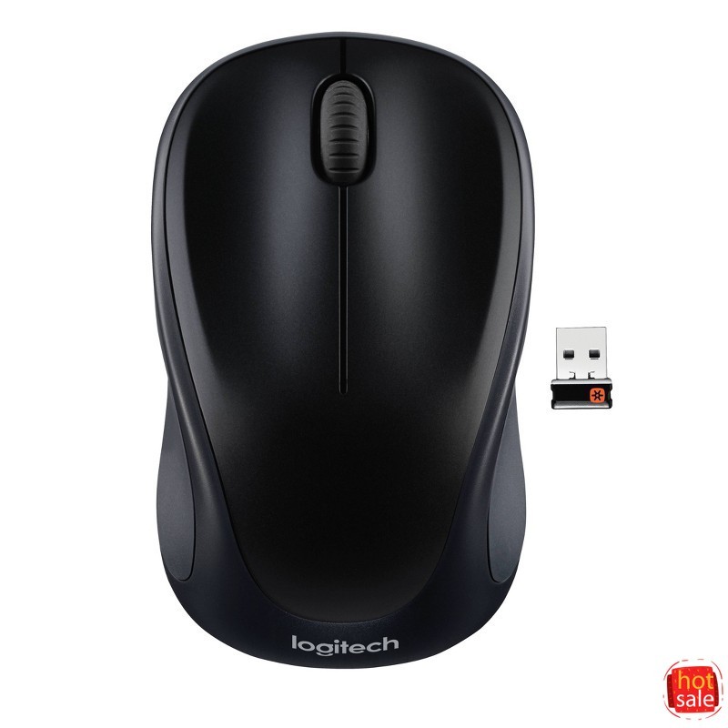 Logitech M317 Wireless Optical Mouse with Nano Receiver - Black-2pack