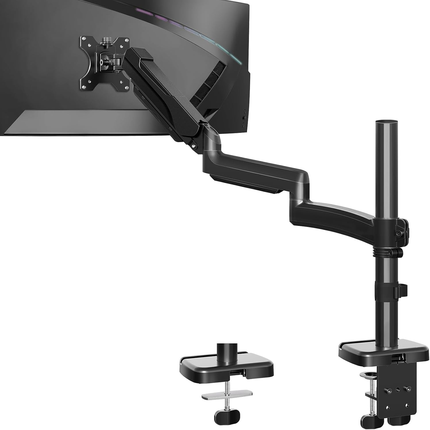 27 Inch Extra Long Monitor Arm, Single Desk Mount for 22-32 Inch, Tall
