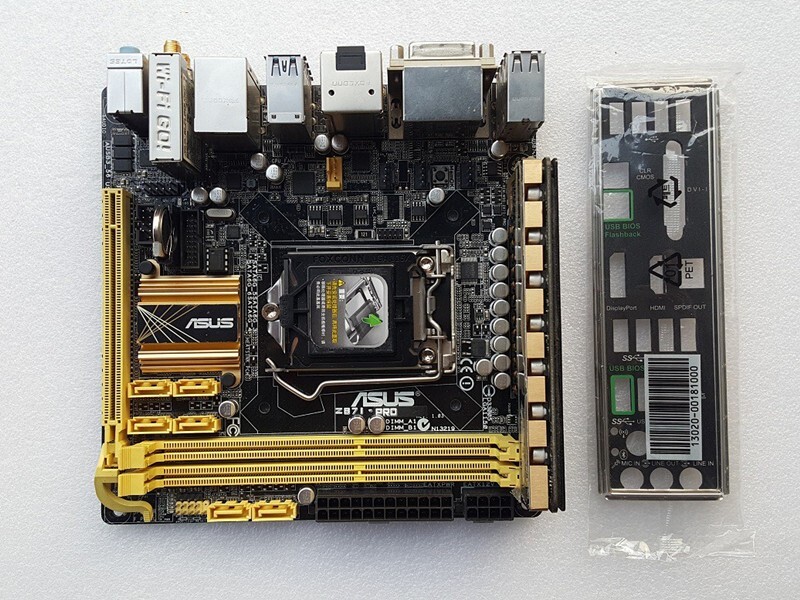 ASUS Z87I-PRO Motherboard LGA1150 Chipset Intel Z87 DDR3 With I/O Baffle