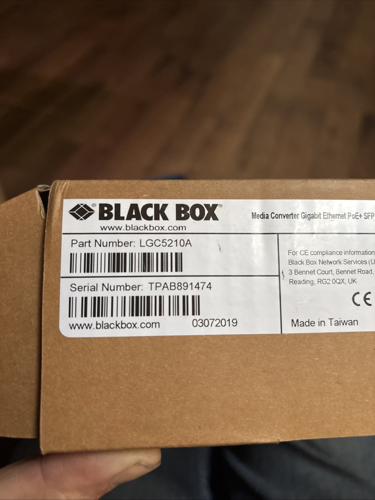 Black Box MultiPower Miniature Gigabit Ethernet Media Converter LGC5210A