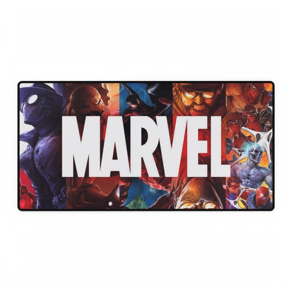 Marvel Spider-Verse Collage Logo Movie Logo Mouse Pad Desk Mats