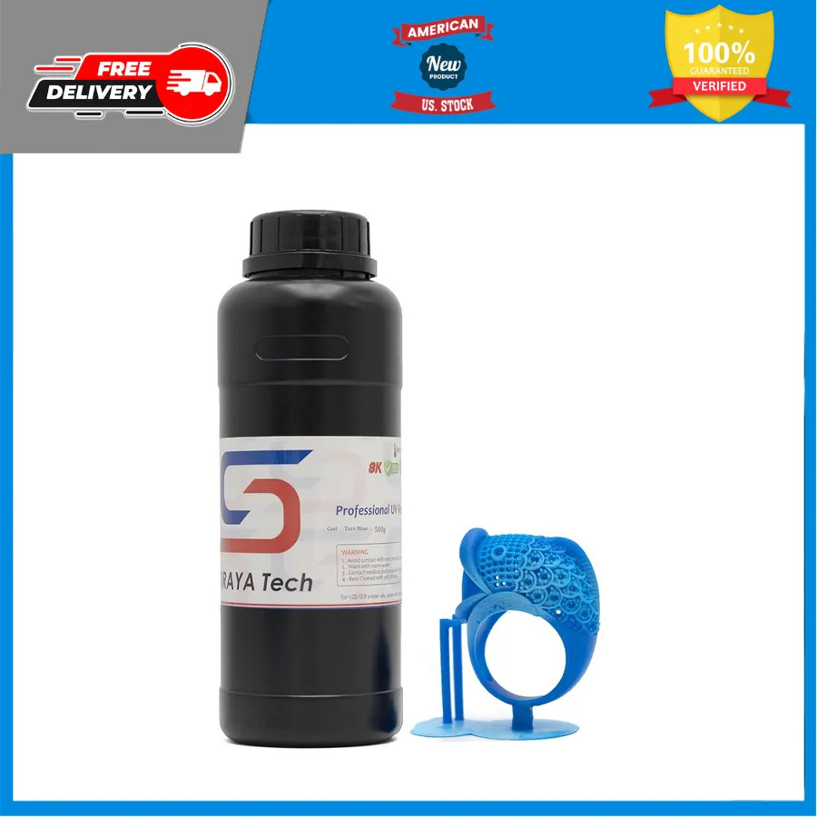 Siraya Tech Cast 3D Printer Resin for Jewelry True Blue 500g 405nm UV