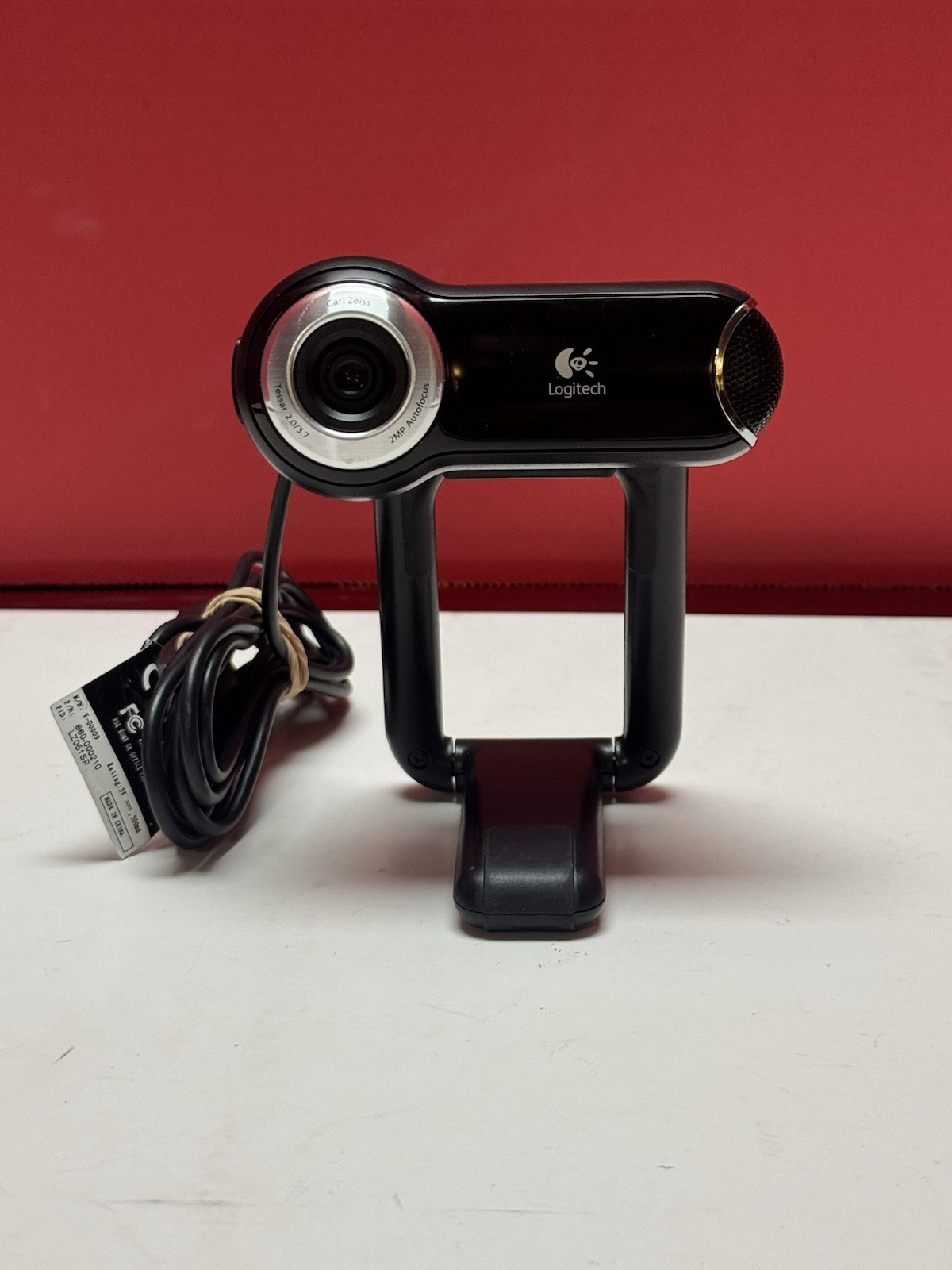 Webcam Carl Zeiss Logitech Camera Tessar 2.0/3.7 2MP Autofocus V-U0009
