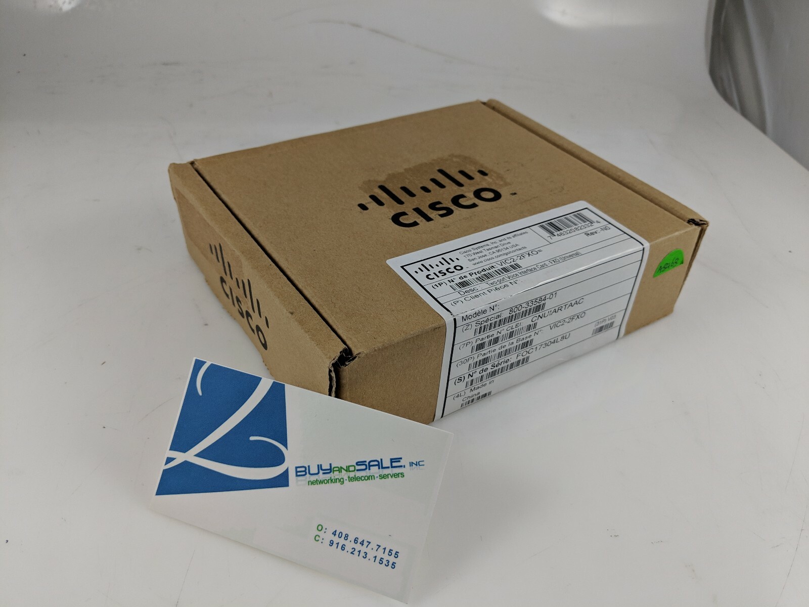 NEW SEALED Cisco VIC2-2FXO  - 2 Port Voice Interface Card