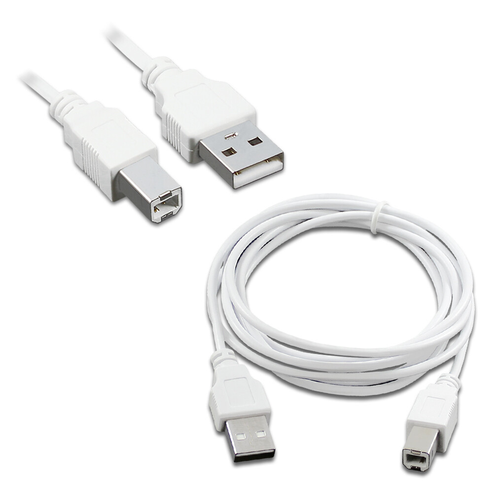 B2G1 Free For HP CANON DELL BROTHER PRINTER SCANNER CABLE CORD USB 2.0 A-B 6FT