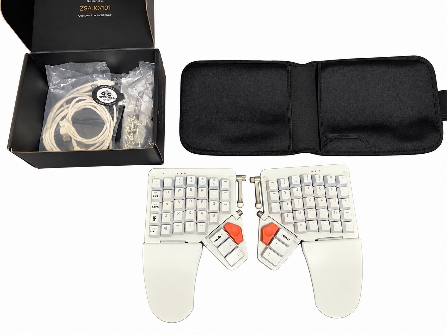 ZSA Moonlander Mk1 Split Keyboard - White