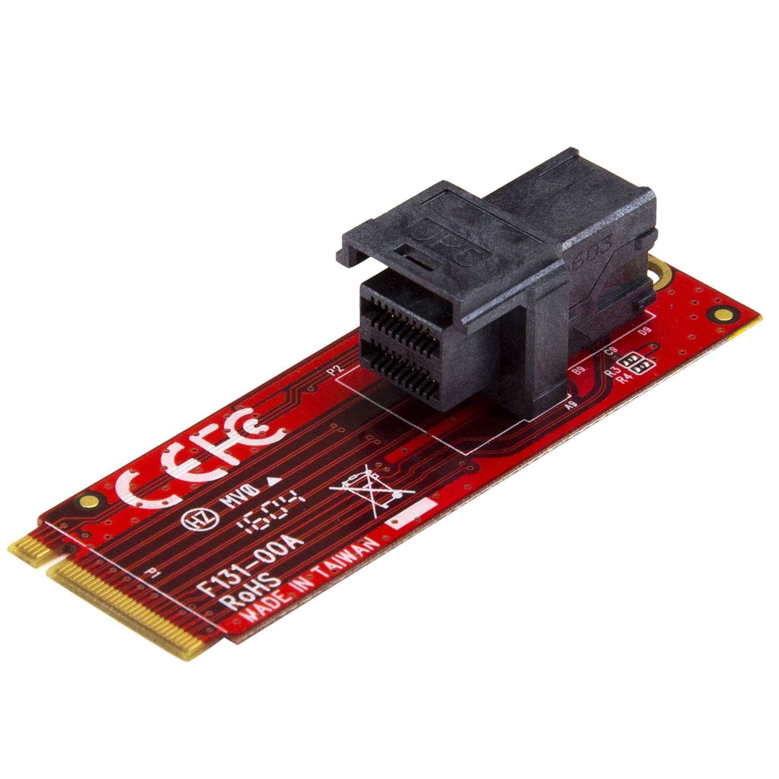 StarTech.com U.2 SFF-8643 to M.2 PCIe 3.0 x4 Adapter M2E4SFF8643 Red