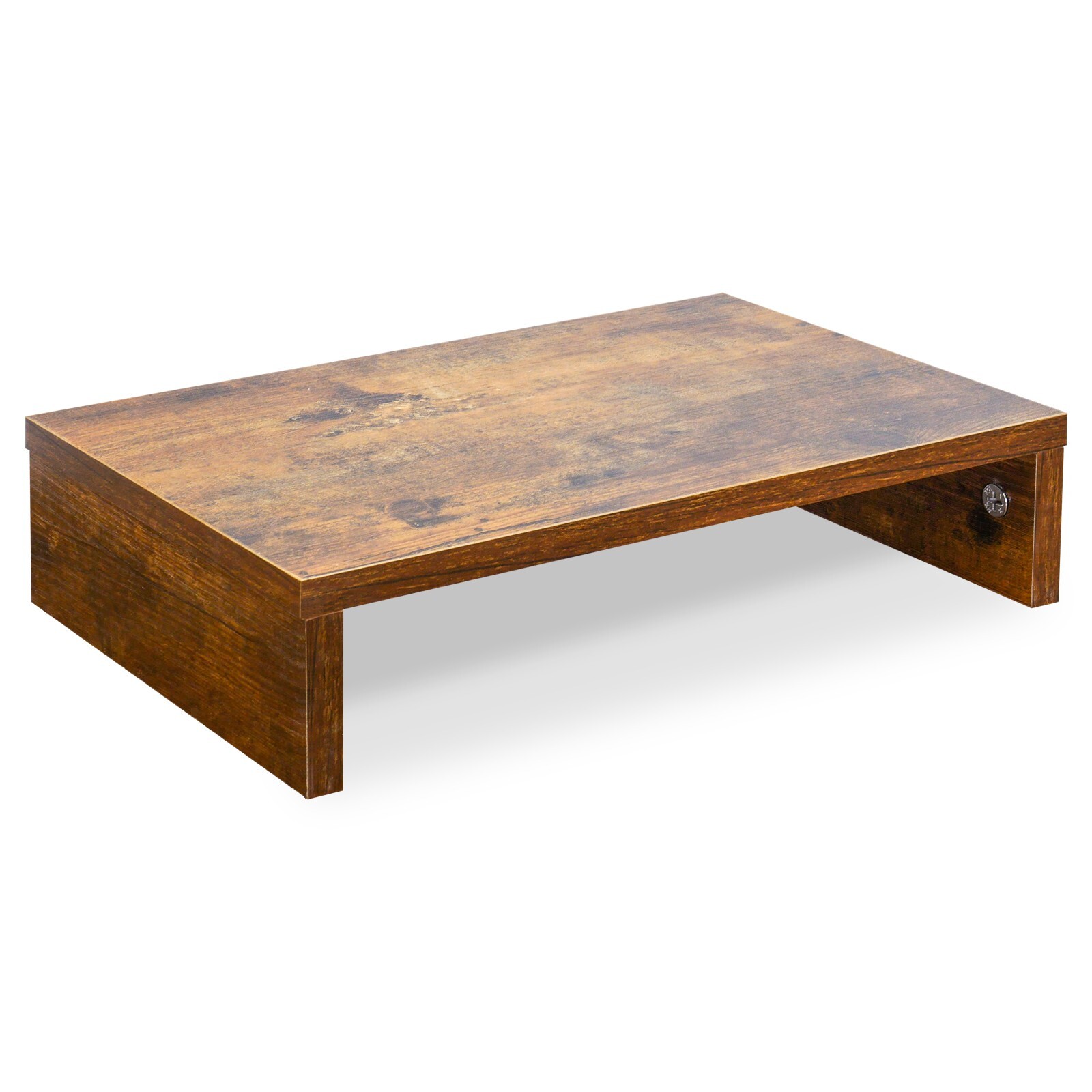 Monitor Stand Riser, Wood Monitor Stand for Desk TV/Screen Computer Stand Brown