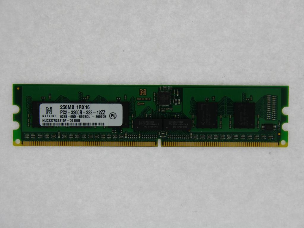 NLD327R23215F-D32KIB DELL NETLIST 256MB PC2-3200R REG ECC DDR2-400 MEMORY