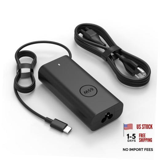65W USB C Charger Compatible with Dell Pro 14 16 PC16250 PB14250 PB16250