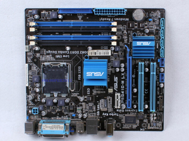 ASUS P5G41C-M LX Intel G41 LGA 775 Socket DDR2/DDR3 Motherboard