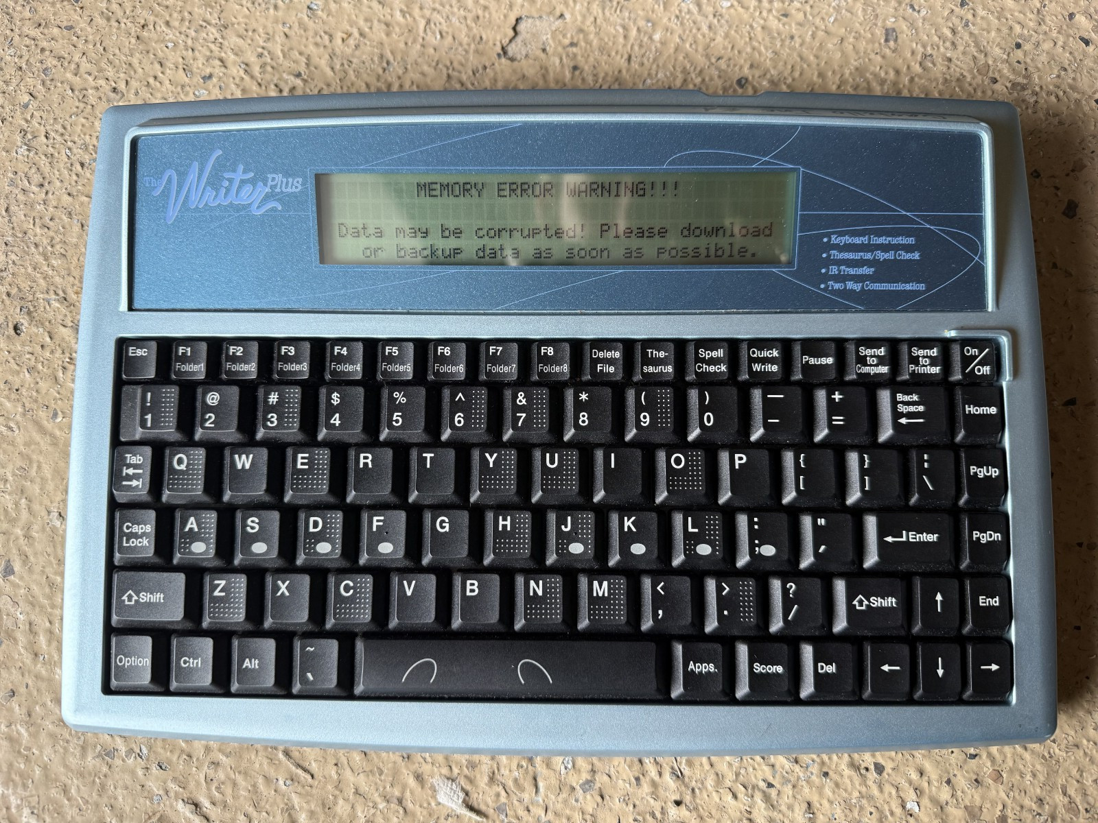The Writer Plus Keyboard Instructor Writer Word Processor
