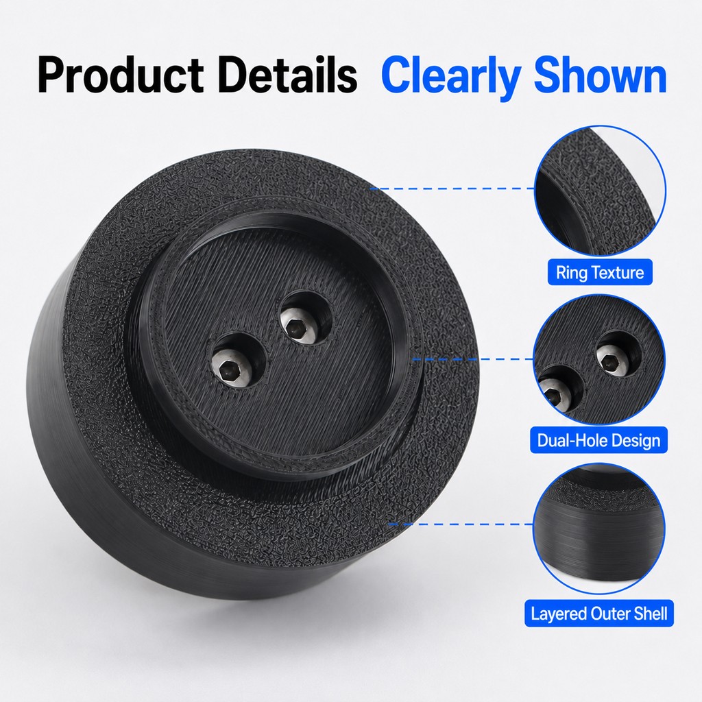 Anti-Vibration Feet For Bambu X2D / P2S 3D Printer Shock-Absorbing Foot Pad 4PCS
