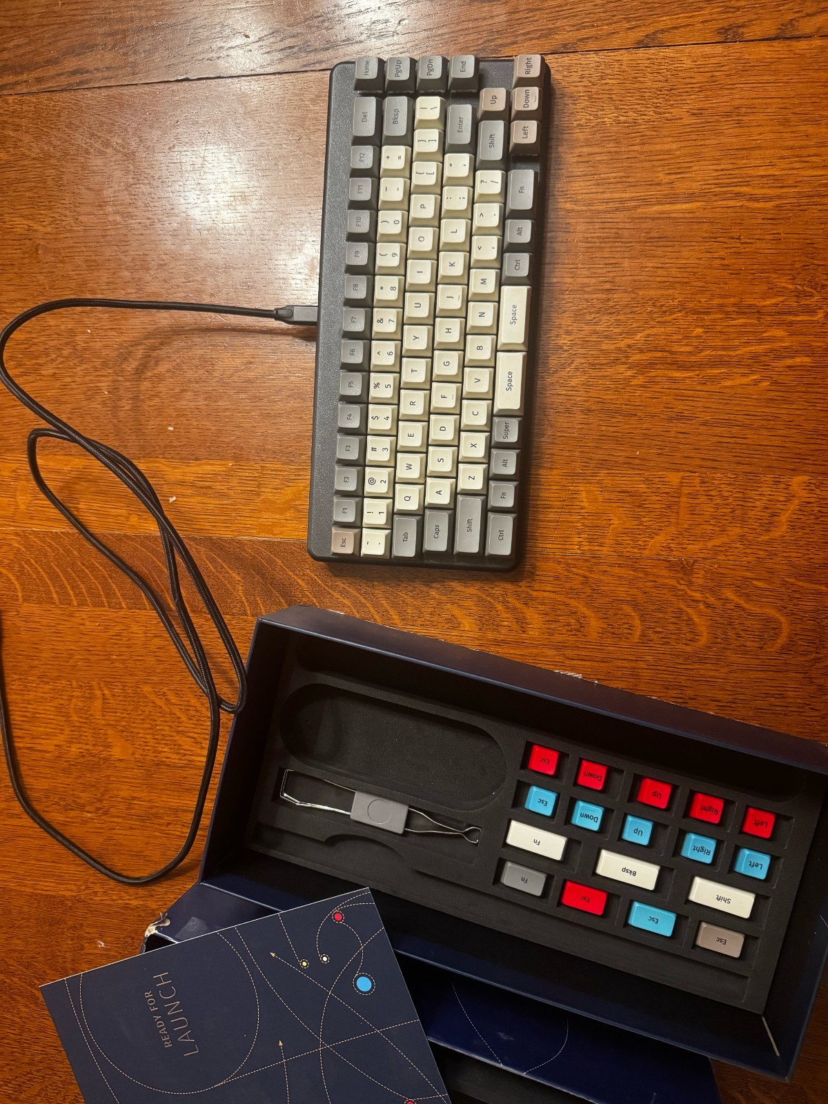 System76 Launch Keyboard Kailh Box Jade Clicky US ANSI Complete in Box
