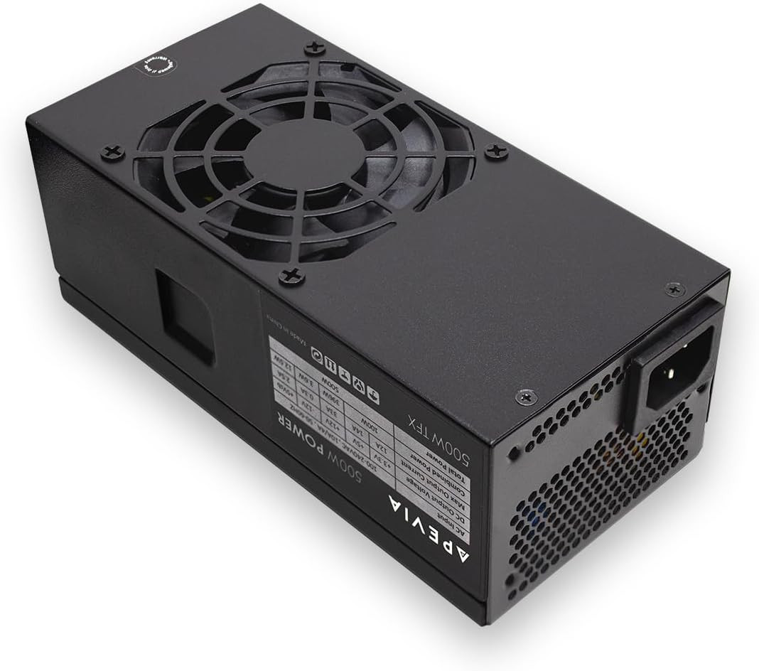 TFX-PFC500W TFX 500W Fixed Cables, Full Range Active PFC Computer Power Supply…