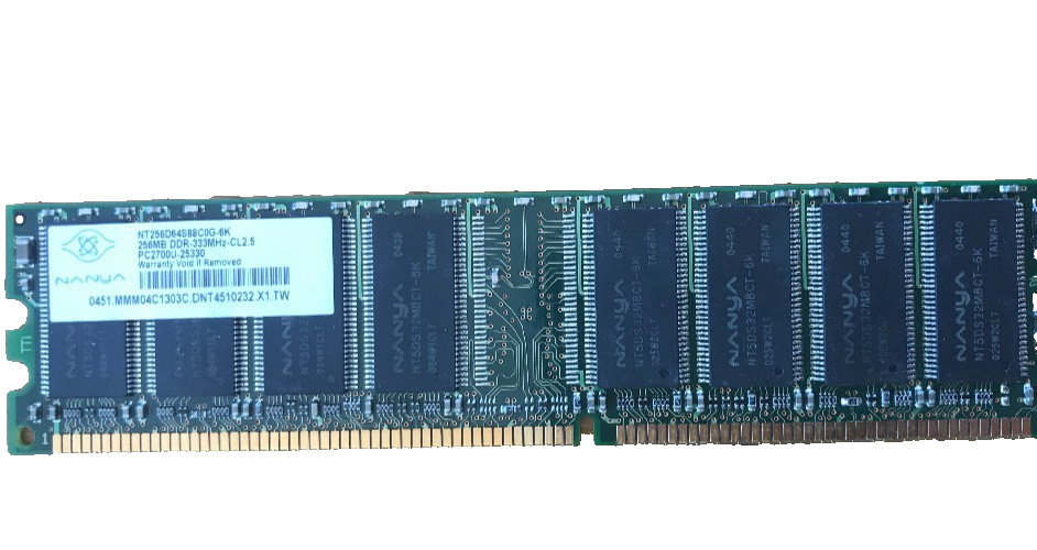 Nanya NT5DS32M8CT-6K 025W2CLT 0440 256MB Memory Chip Ships N 24h