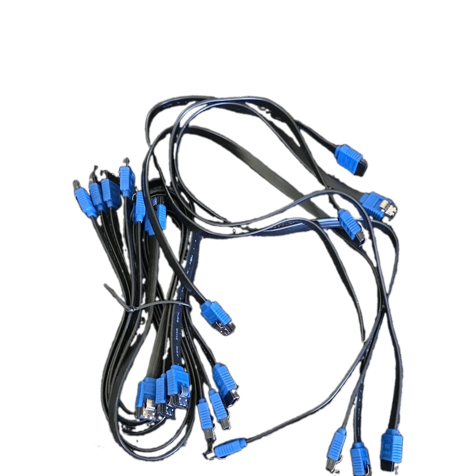 9pack SATA Cable III 6Gbps Straight HDD SDD Data Cable with Locking Latch 15 in