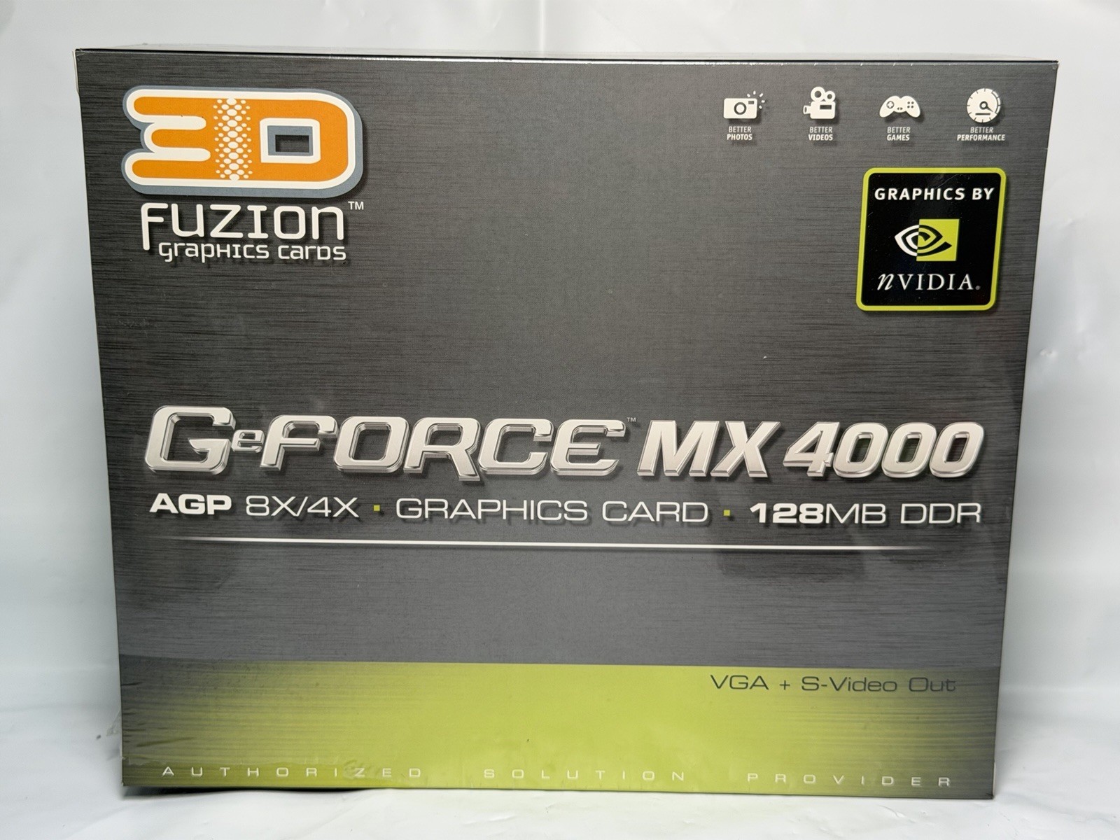 NVIDIA GeForce MX 4000 Graphics Card 128MB Green Excellent Dual VGA AGP 8X GPU