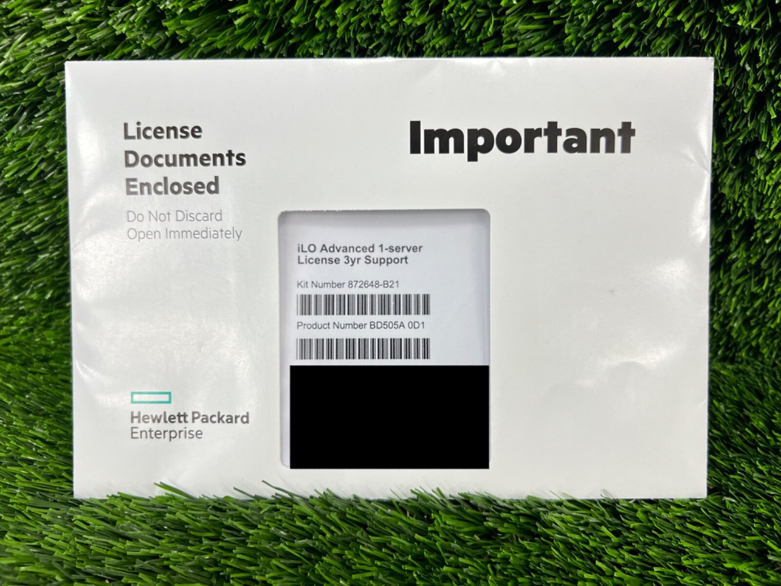 SEALED HPE BD505A 0D1 / 872648-B21 iLO Advanced Server License 3 Years Support
