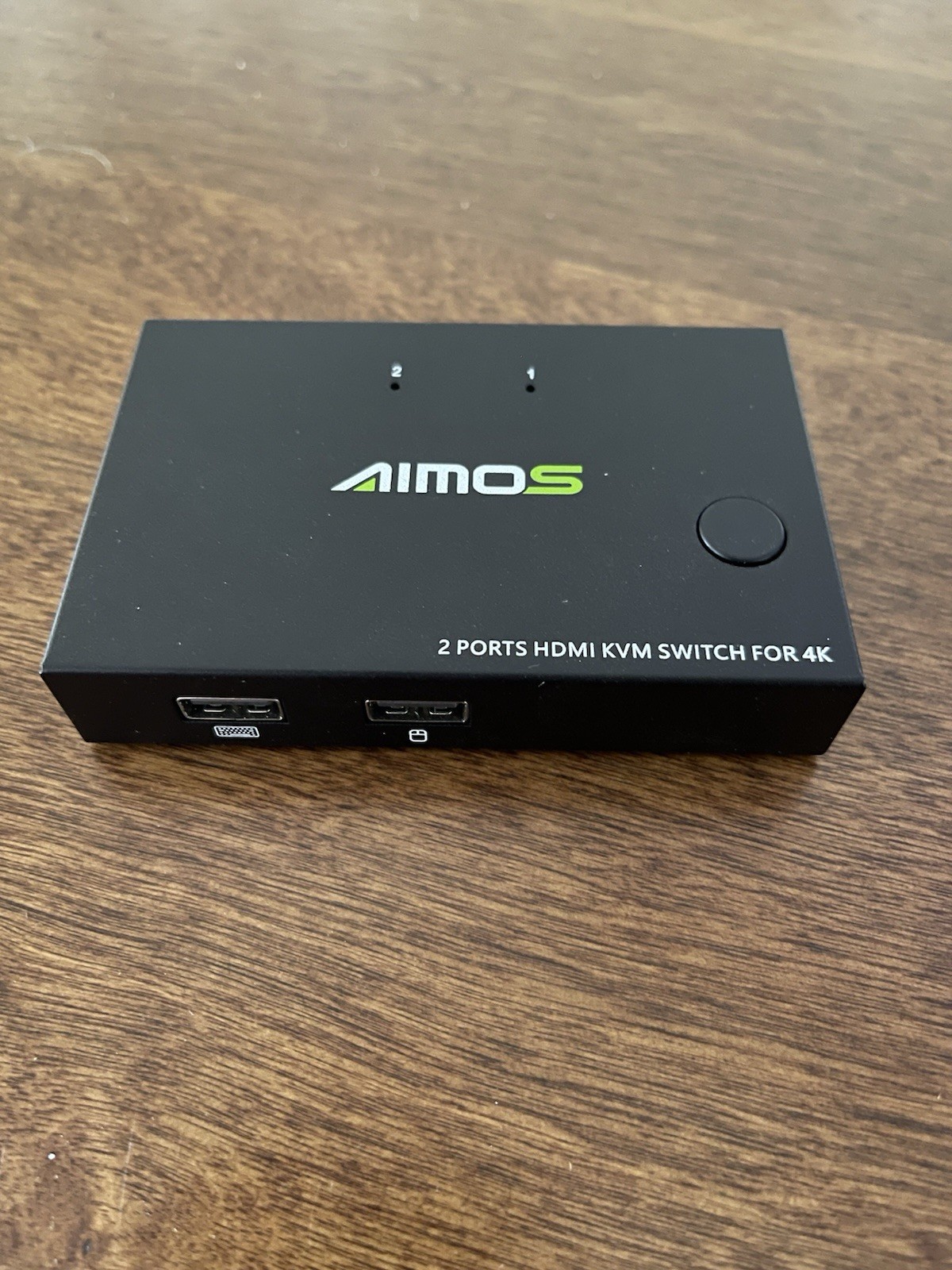 Aimos 2-Port HDMI KVM Switch 4K (Model AM-KVM201) – USB & HDMI – Pre-Owned