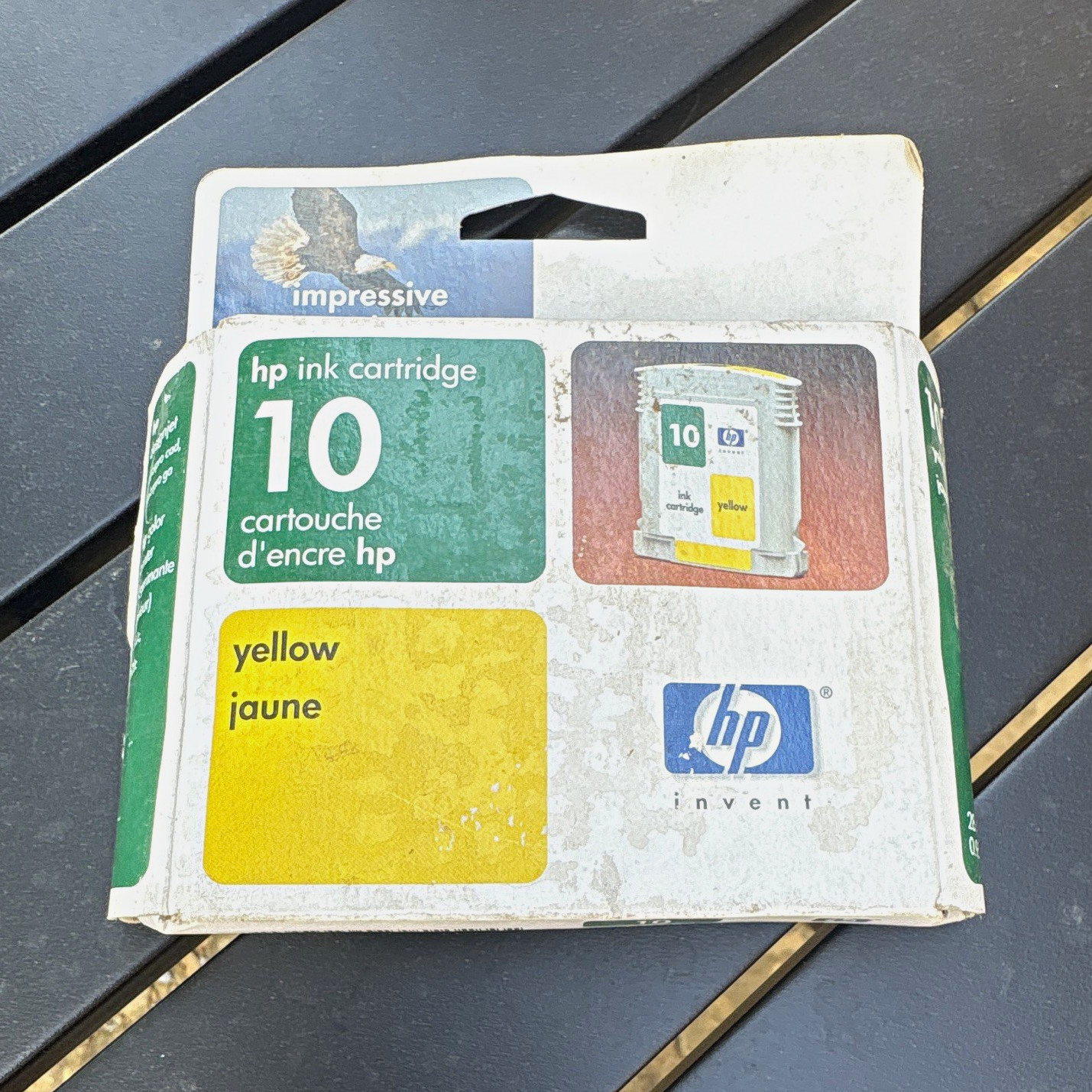 HP 10 Yellow Genuine Original Inkjet Cartridge C4842A for 2000C 2500C