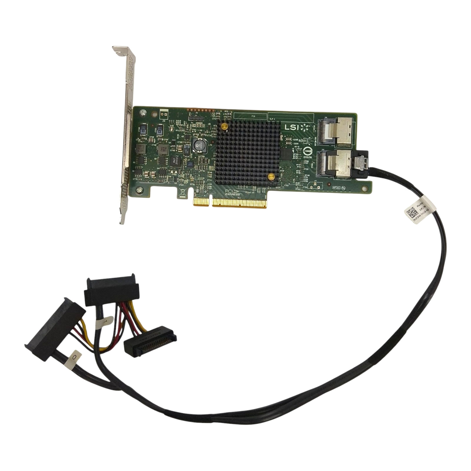 Dell LSI 9217-8i 6Gbps SAS SATA HBA RAID Controller Card 0GTP9G GTP9G + Cable
