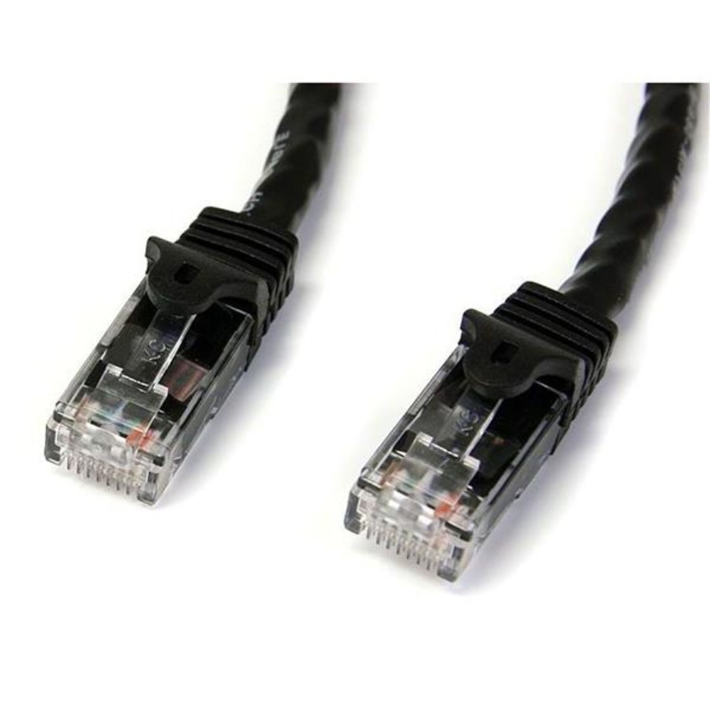 Startech N6Patch35Bk 35Ft Black Cat6 Ethernet Cable Snagless Rj45 Utp Patch