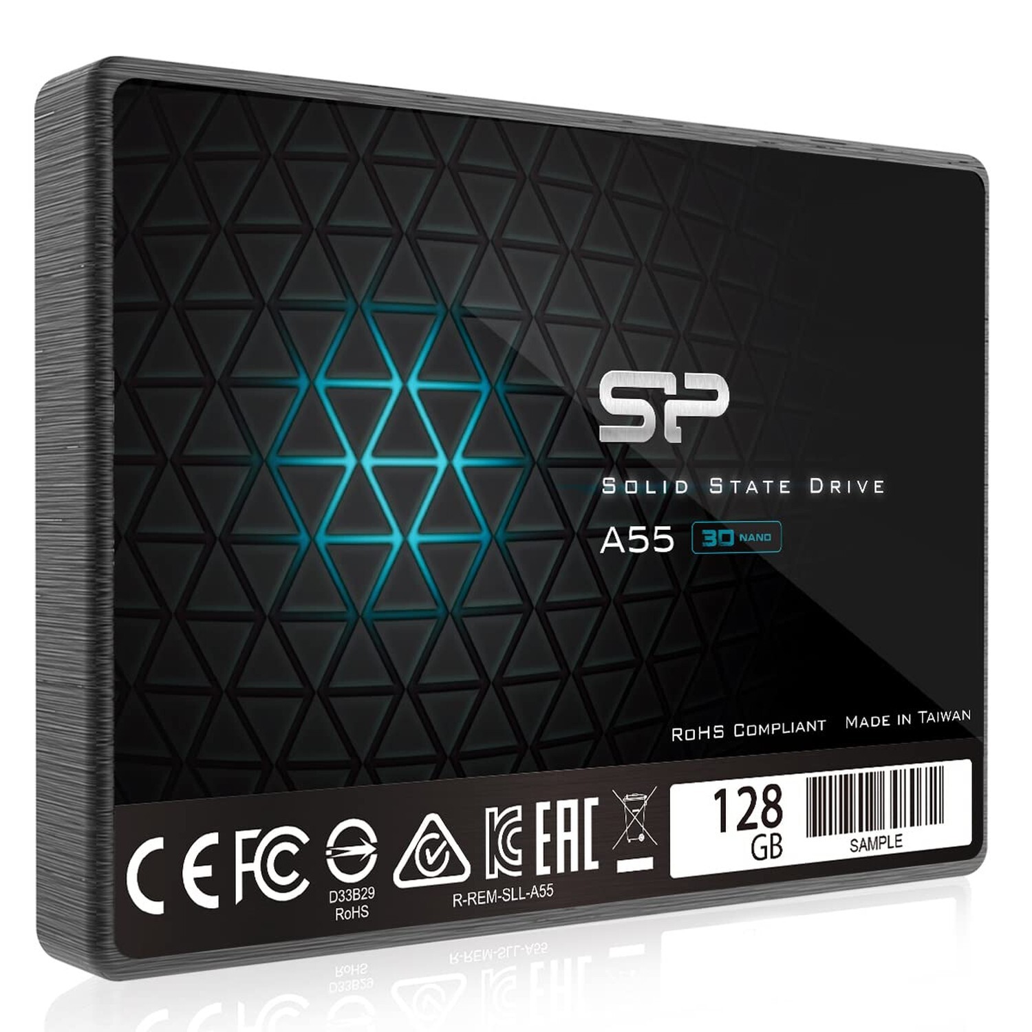 Silicon Power 128GB SSD 3D NAND A55 SLC Cache Performance Boost SATA III 2.5"...