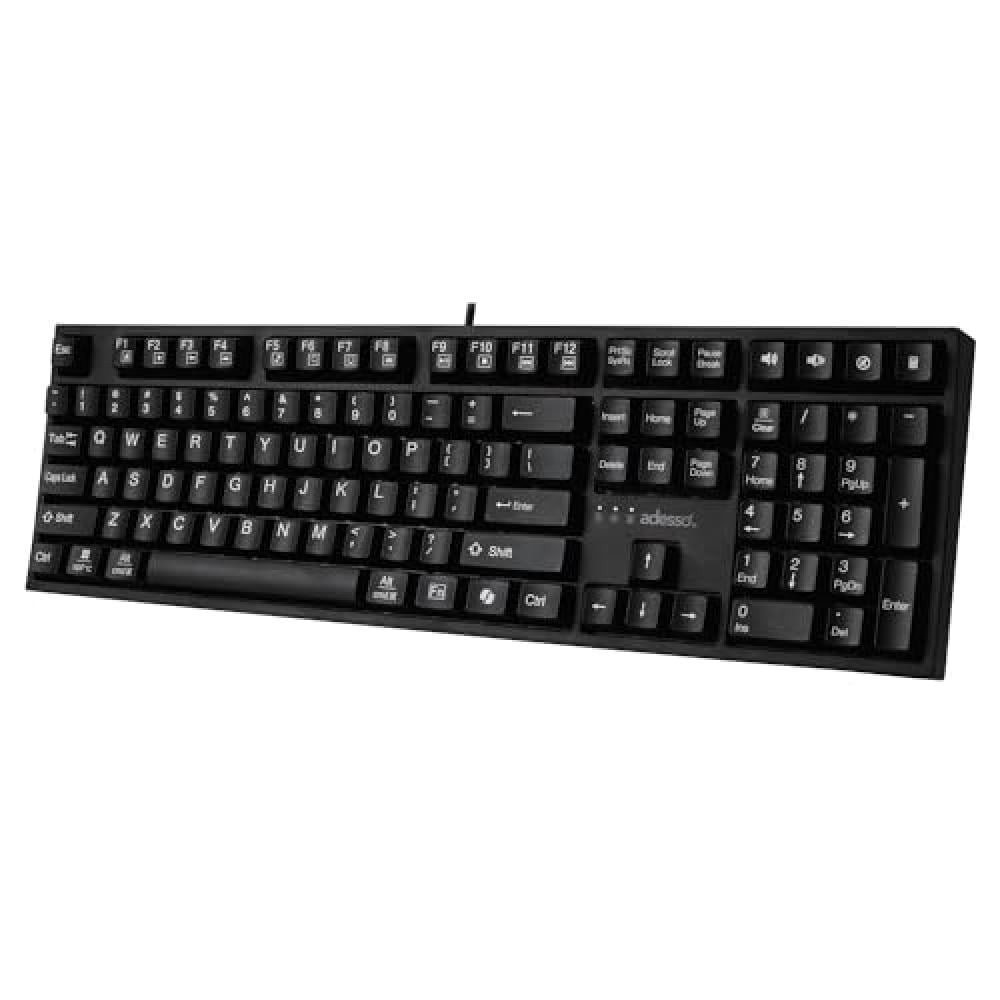 Adesso Multi-OS Mechanical Keyboard With CoPilot AI Hotkey (akb-670ub)