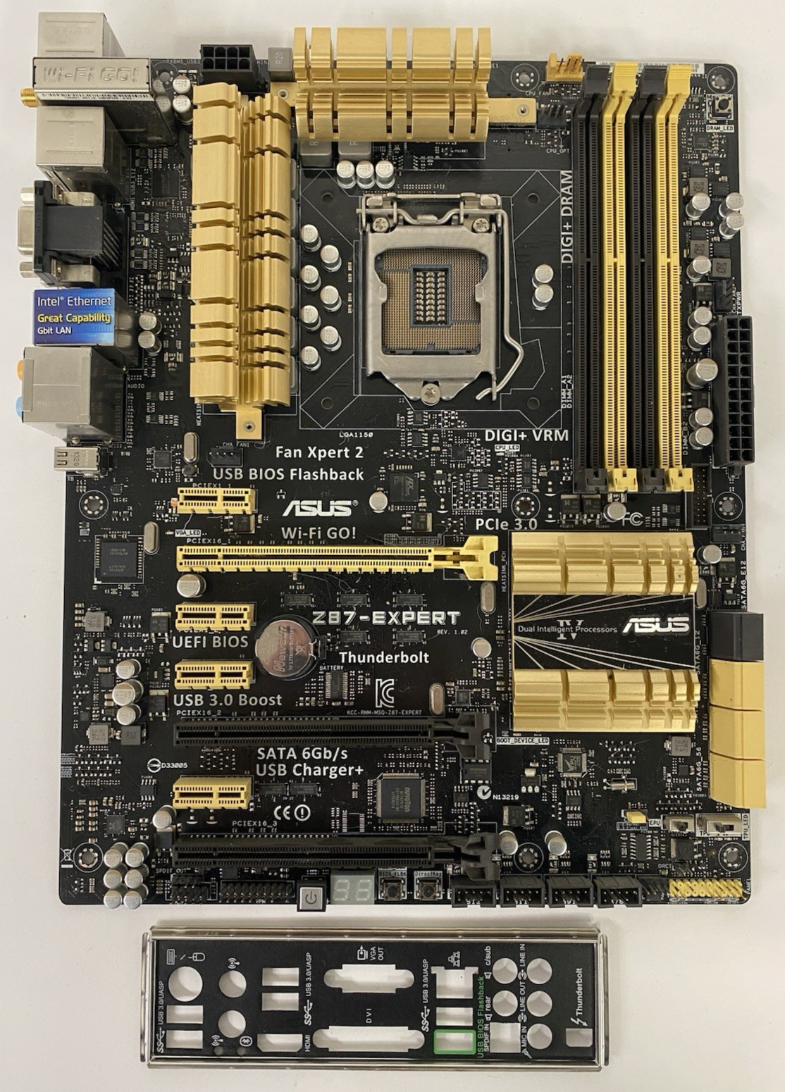ASUS Z87-EXPERT Intel Z87 DDR3 LGA 1150 ATX Motherboard TESTED