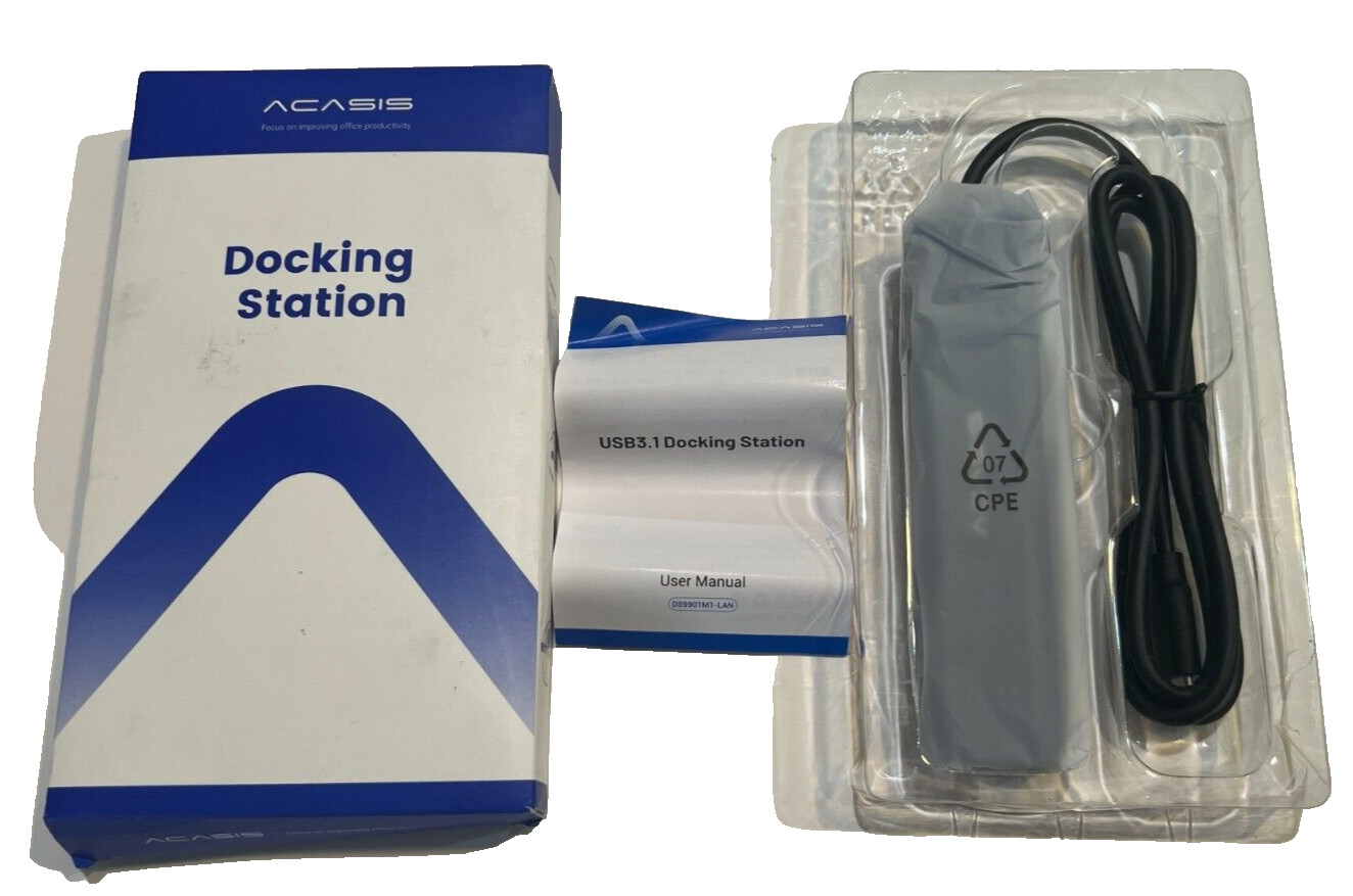 Acasis 6-in-1 Type-C 4K 60Hz Docking Station Multi Ports Converter
