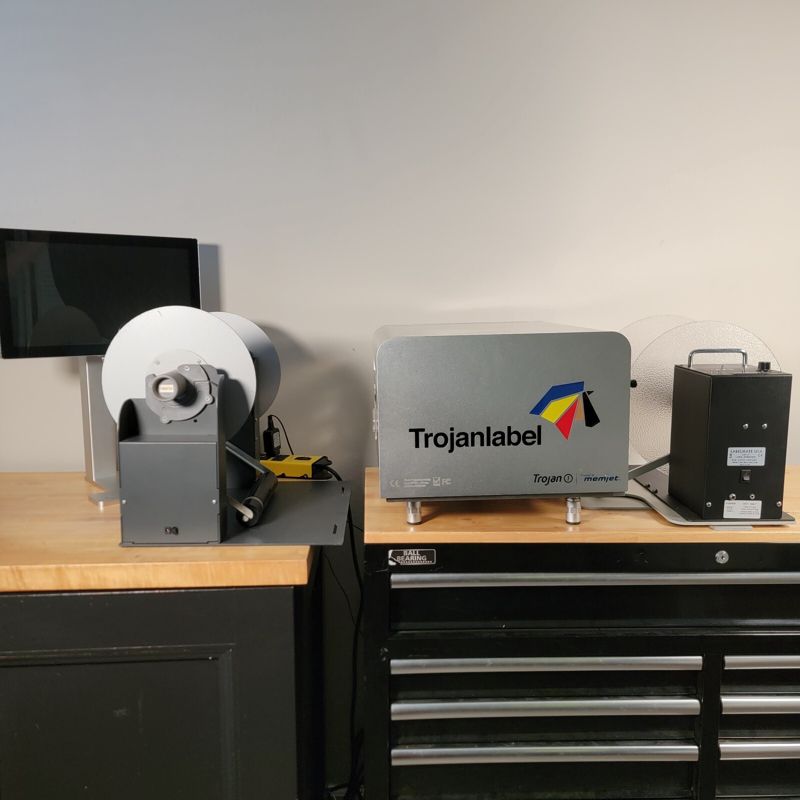 TrojanOne Color Label Printer Powered By MemJet Technology With Ink, Labels, Box