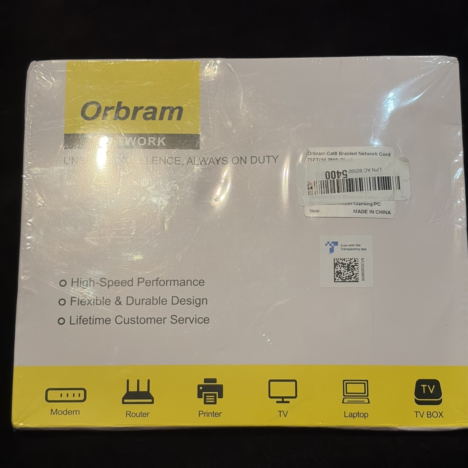 Orbram Cat8 75ft Ethernet Cable