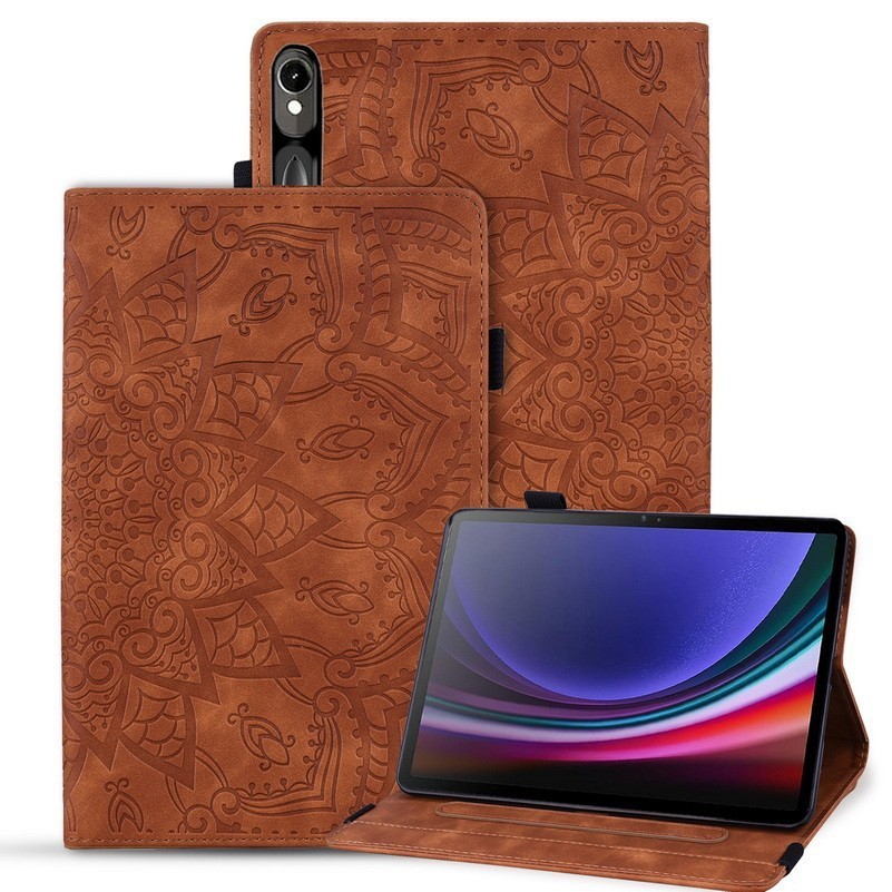 Leather Totem Card Slot Stand Tablet Case For Samsung Galaxy Tab S11 Ultra S11