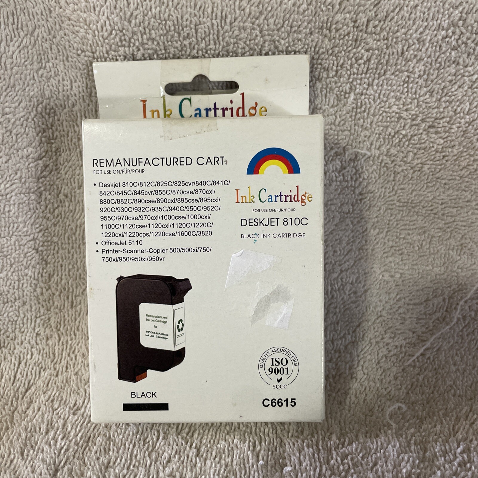 G&G NH-R6615 BK Ink Cartridge NO.15 For HP DeskJet 810C/812C/815C/825cvr New