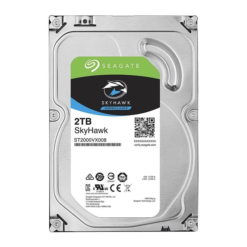 FOR Seagate SkyHawk ST2000VX008 2TB SATA 5900RPM 6G 3.5" Surveillance HDD Hard