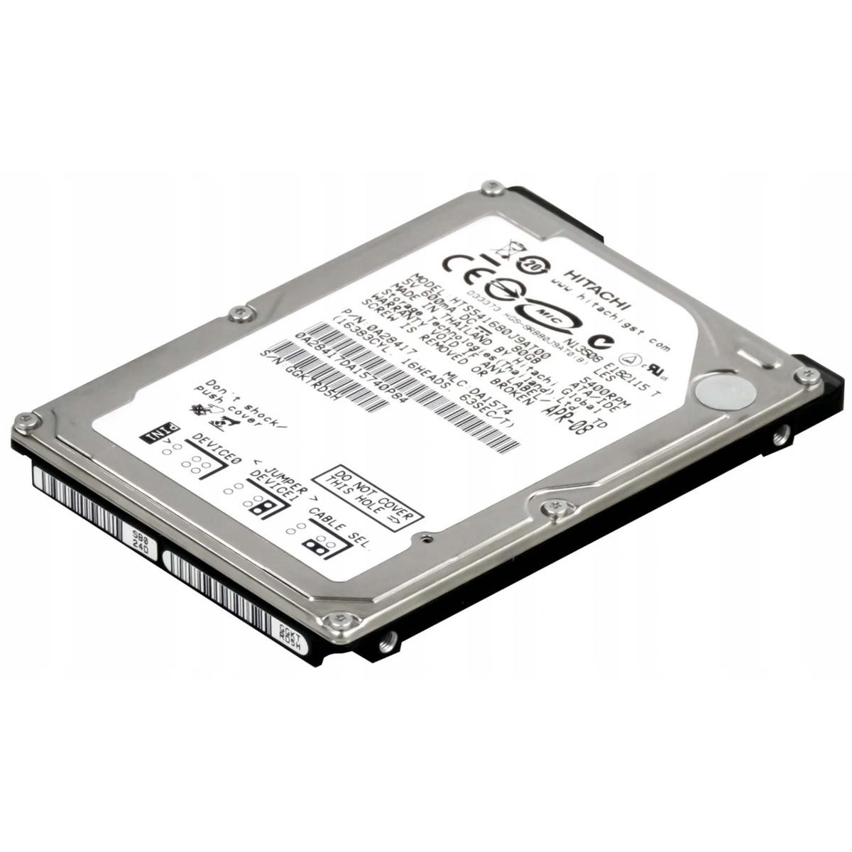 Hard Disk HDD IDE PATA 2.5" 80GB Laptop Computer Hitachi