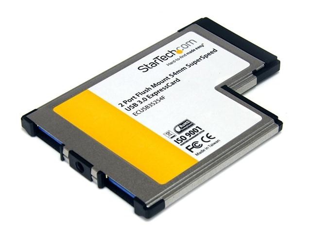 StarTech-New-ECUSB3S254F _ STARTECH 2 PORT FLUSH MOUNT EXPRESSCARD 54M