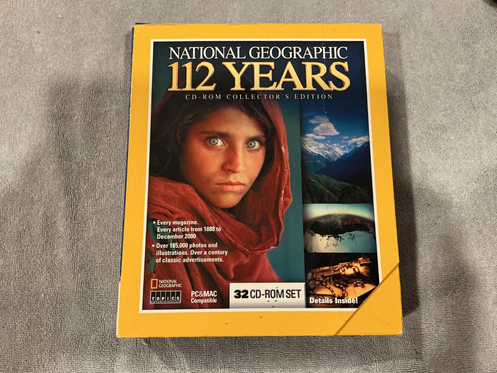 NATIONAL GEOGRAPHIC - 112 YEARS 32-CD-ROM BOXED SET - CD-ROM Over 185,000 photos