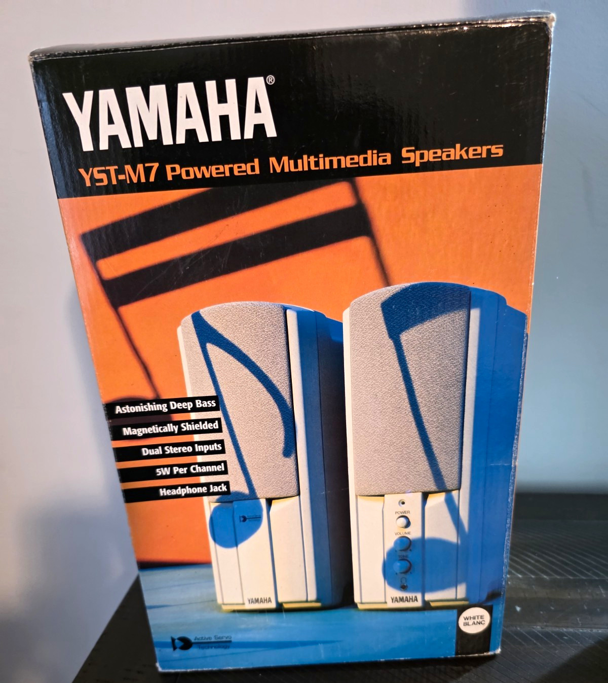 Yamaha YST-M7 Powered Multimedia Speakers 2.0 Wired 3.5mm White