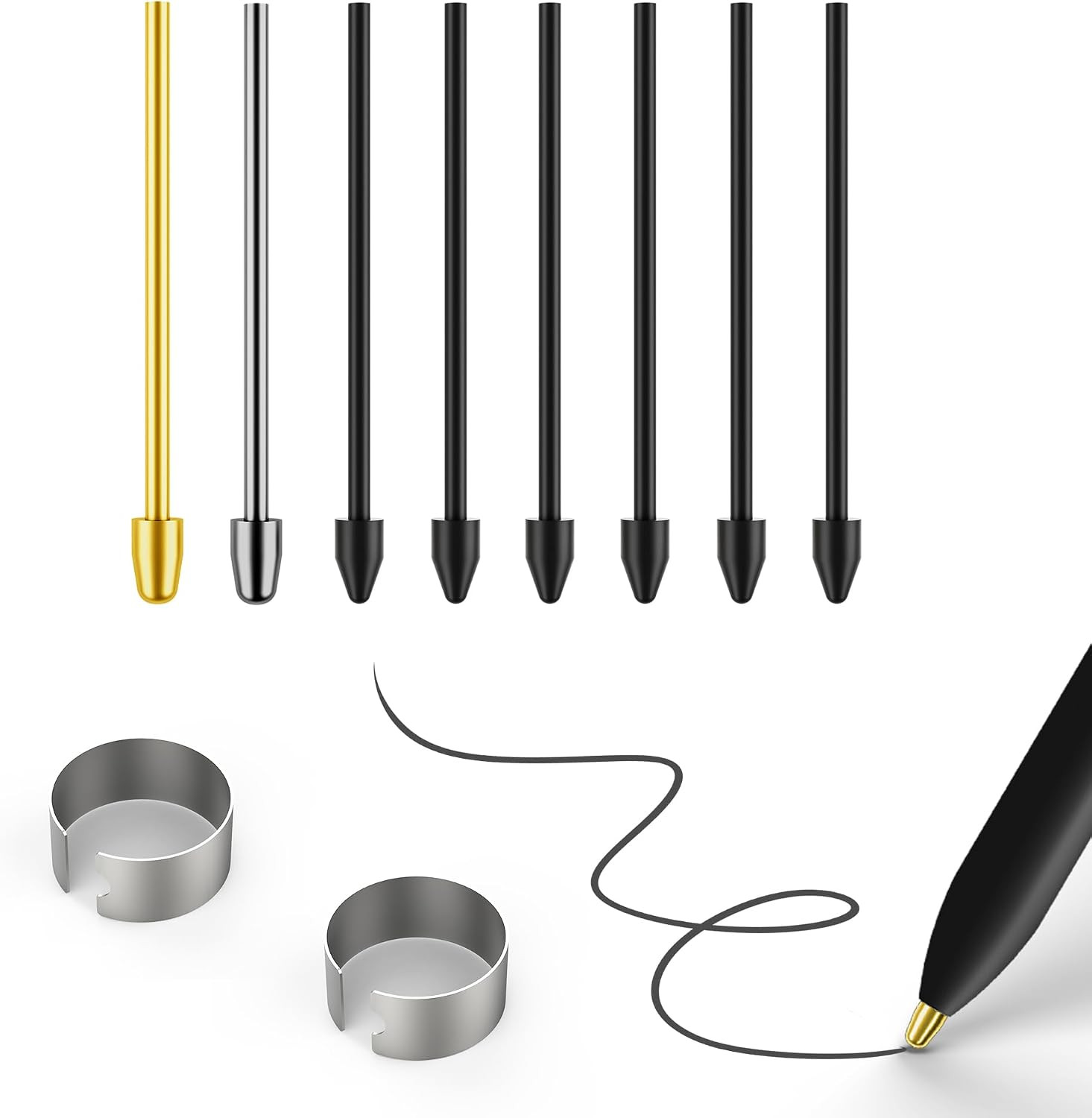 Metal Nibs/Tips Replacement for Galaxy Tab S10/S9/S8/S7/S6,S26/S25/S24/S23/S22
