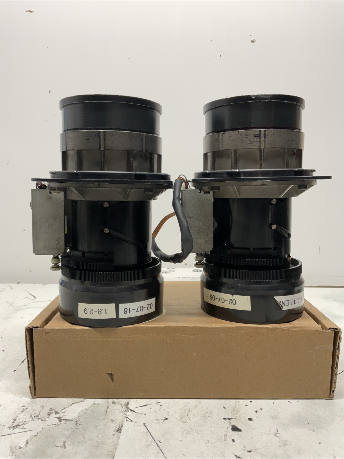 (lot Of 2) SANYO LNS-S01A Projector Lens (Throw Ratio: 1.8-2.9:1)  (dusty Inside