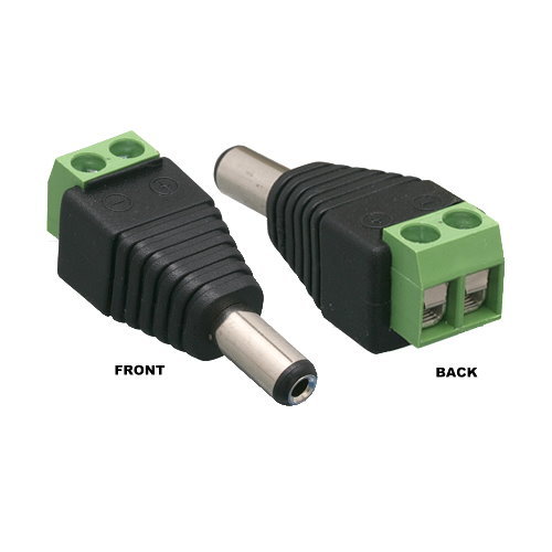 DC Terminal Block Adapter Male/Female Connector 5.5x2.1 CCTV Security Cam Power