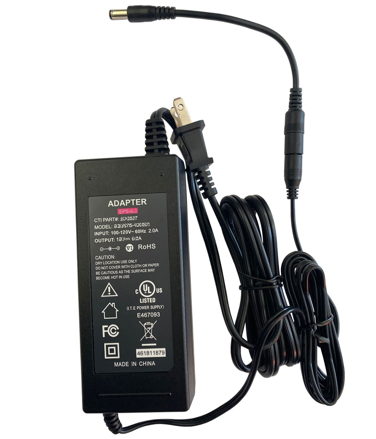 UL AC Adapter For Manna Pro Harris Farms HF Nurture Right 360 Egg Incubator PSU