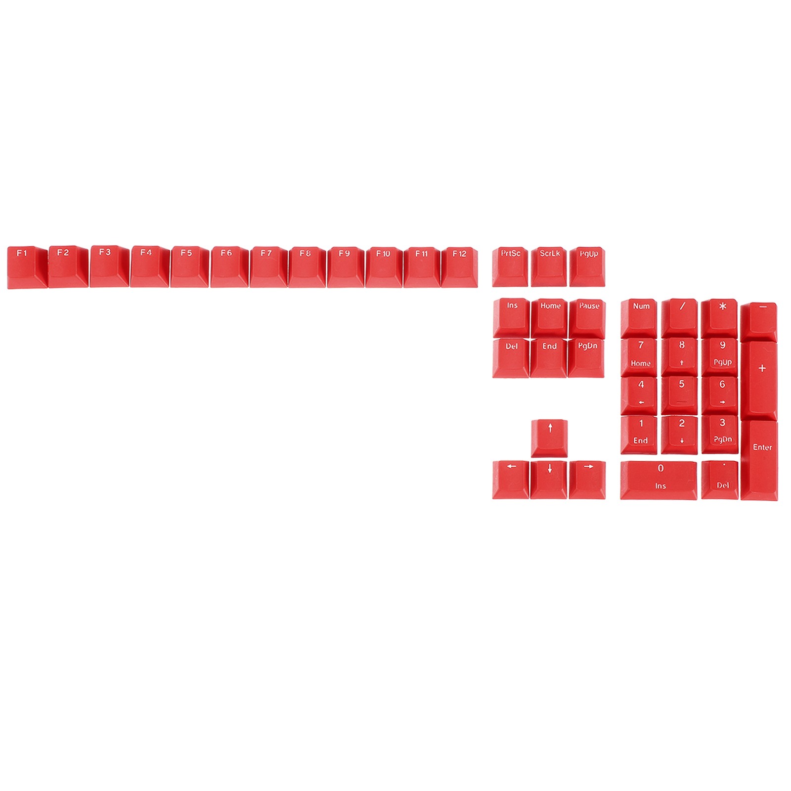 42 Key PBT Keycap Set Mechanical Numeric Keypads for Keyboard, Red