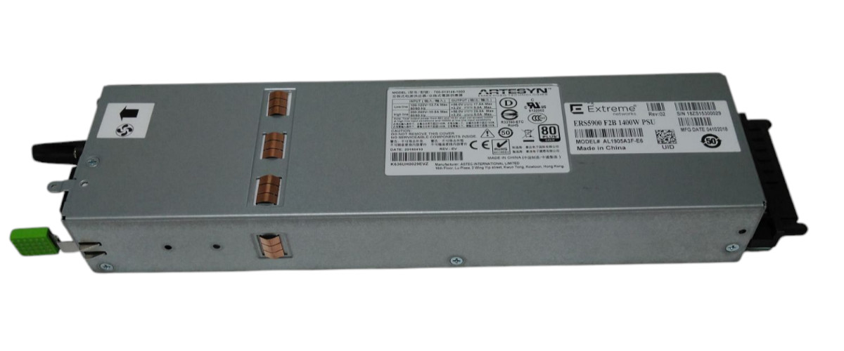 Extreme Networks ERS5900 F2B 1400W Switching Power Supply AL1905A3F-E6
