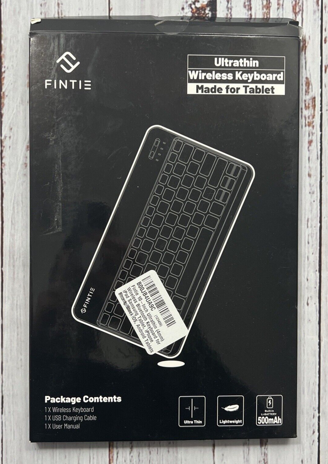 Fintie Ultrathin Wireless Bluetooth Keyboard 5001BU049C 500mAh Battery