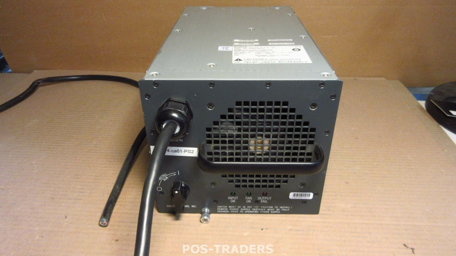 Cisco WS-CAC-4000W-INT 4000W Power Supply CABLE CUT OFF - FROM CISCO WS-C6509-E
