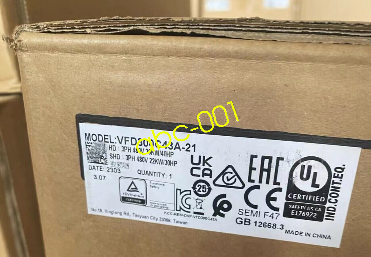 1PC Delta VFD300C43A-21 VFD Inverter VFD300C43A21 New Expedited Shipping